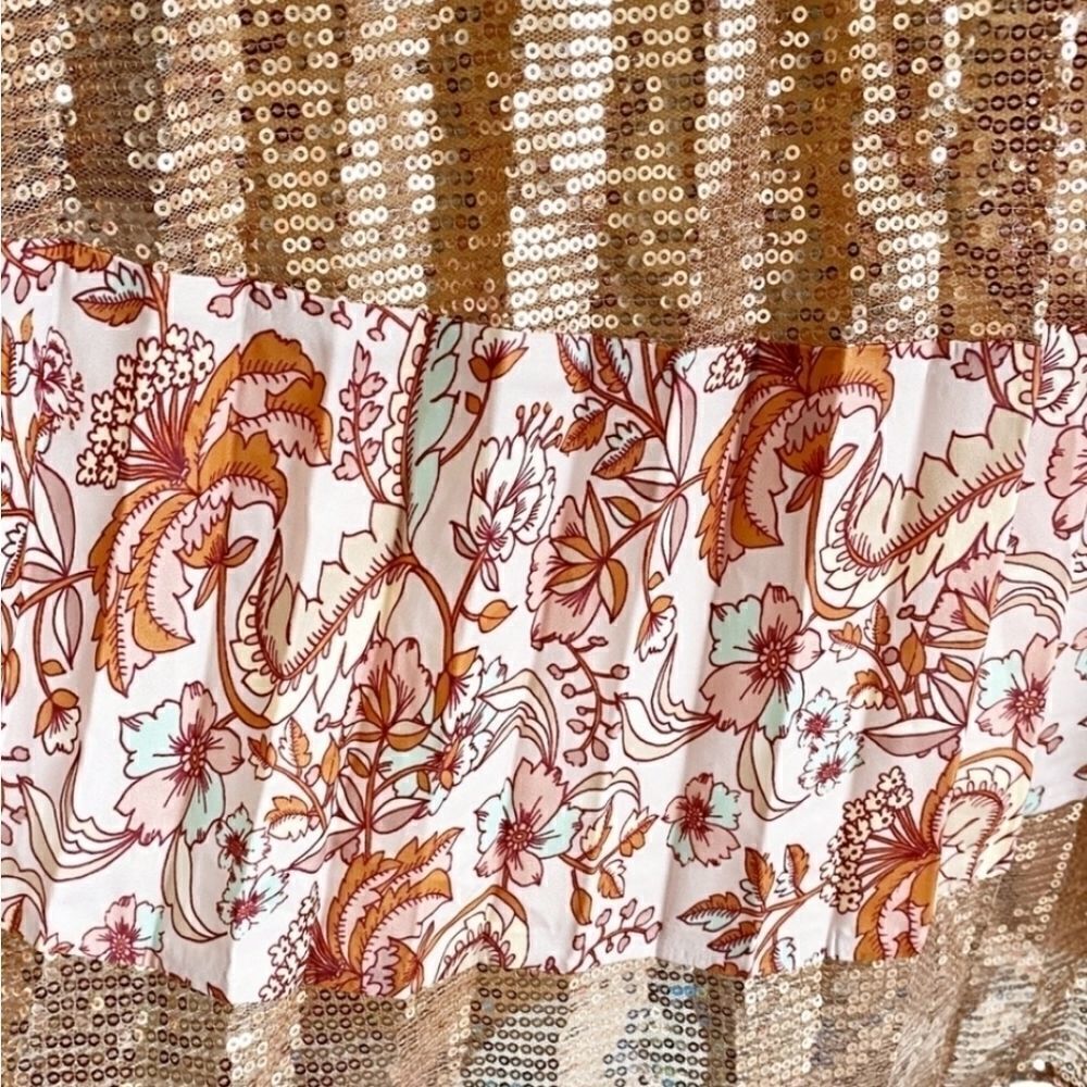 Free People Let's Dance Sequin Maxi Skirt Size 2 - Picture 5 of 7